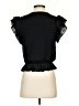 Sundays Solid Black Short Sleeve Top Size Sm (1) - photo 2