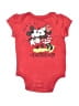 Disney Baby Hearts Red Short Sleeve Onesie Size 0-3 mo - photo 1