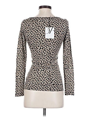 Diane von Furstenberg Long Sleeve Silk Top (view 2)