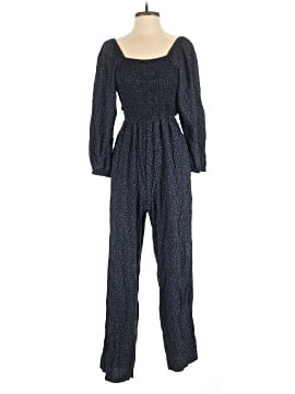Madewell Lucie Tie-Back Long-Sleeve Jumpsuit in Carmine Floral (view 1)