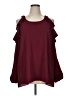 Umgee 100% Polyester Burgundy 3/4 Sleeve Blouse Size 1XL - photo 1