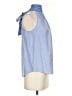 J.Crew 100% Silk Stripes Blue Sleeveless Silk Top Size 4 - photo 4