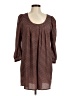 Peppermint 100% Polyester Brown 3/4 Sleeve Blouse Size M - photo 1