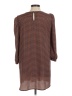 Peppermint 100% Polyester Brown 3/4 Sleeve Blouse Size M - photo 2