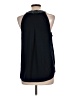 Ecru 100% Polyester Black Sleeveless Blouse Size L - photo 2