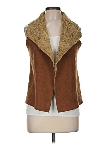 Zara Basic Faux Fur Vest (view 1)