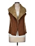 Zara Basic Brown Faux Fur Vest Size M - photo 1