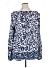 Chaps 100% Polyester Blue Long Sleeve Blouse Size XL - photo 2