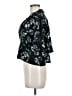 AFRM Floral Black Short Sleeve Blouse Size M - photo 5