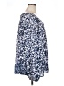 Chaps 100% Polyester Blue Long Sleeve Blouse Size XL - photo 4