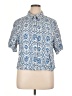 H&M Blue Short Sleeve Blouse Size XL - photo 1