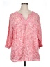 Willi Smith Pink 3/4 Sleeve Blouse Size 1X - photo 1
