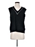 Shein 100% Acrylic Black Sweater Vest Size 2 - photo 1
