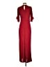 Express 100% Polyester Burgundy Casual Dress Size S - photo 2