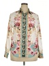 Assorted Brands Floral Teal Long Sleeve Blouse Size XXL - photo 1