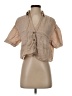 Zara Tan Short Sleeve Blouse Size S - photo 1