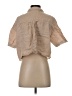 Zara Tan Short Sleeve Blouse Size S - photo 2