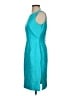 Talbots Solid Teal Cocktail Dress Size 4 - photo 5