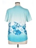 Unbranded Blue Short Sleeve Blouse Size XL - photo 2