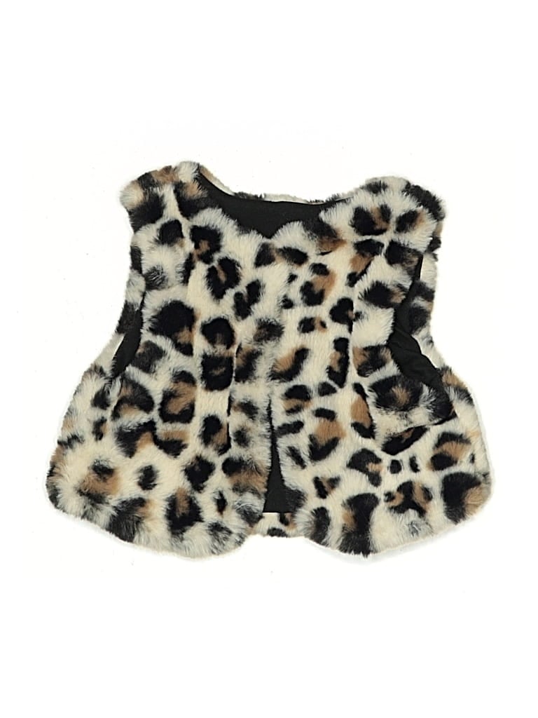 Pre-owned Unbranded Babies' Faux Fur Vest In Ivory