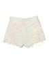 Zara Paisley Ivory Denim Shorts Size 6 - photo 2