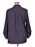 Appleseeds 100% Polyester Polka Dots Blue Long Sleeve Blouse Size XL (estimated) - photo 2