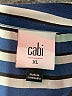 CAbi 100% Polyester Blue Sleeveless Blouse Size XL - photo 7
