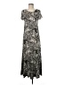 Peruvian Connection Paisley Graphic Gray Casual Dress Size M - photo 1