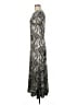 Peruvian Connection Paisley Graphic Gray Casual Dress Size M - photo 5