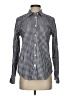 Gap 100% Cotton Checkered-gingham Black Long Sleeve Button-Down Shirt Size XS - photo 1