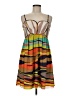 Nine West Graphic Multi Color Brown Cocktail Dress Size 8 - photo 1
