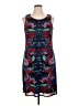 Dana Buchman 100% Polyester Graphic Teal Cocktail Dress Size XL - photo 1