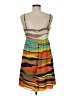 Nine West Graphic Multi Color Brown Cocktail Dress Size 8 - photo 2