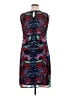 Dana Buchman 100% Polyester Graphic Teal Cocktail Dress Size XL - photo 2