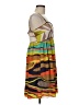 Nine West Graphic Multi Color Brown Cocktail Dress Size 8 - photo 4