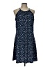 MICHAEL Michael Kors Polka Dots Blue Casual Dress Size L - photo 1