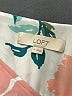 Ann Taylor LOFT 100% Polyester Floral Ivory Short Sleeve Blouse Size M - photo 7