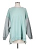 American Eagle Outfitters Color Block Teal Pullover Sweater Size S - photo 1