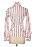 Survival 100% Cotton Stripes Ivory Long Sleeve Blouse Size L - photo 2