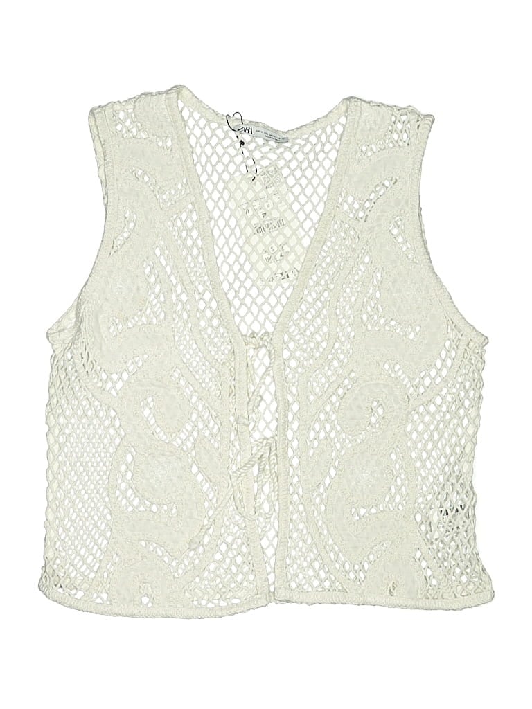 Zara Swimsuit Top Ivory Swimwear In White