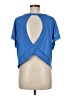 Shein 100% Polyester Blue Short Sleeve Top Size 6 - photo 2