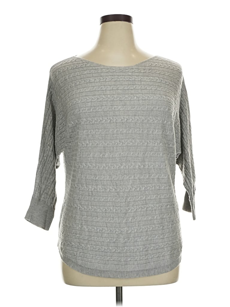 Pre-owned Market & Spruce 3/4 Sleeve T-shirt In Gray