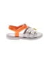 Mini Melissa Color Block Orange White Sandals Size 6 (kids) - photo 1