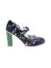 Hot Chocolate Design Graphic Blue Heels Size EU 38 - photo 1