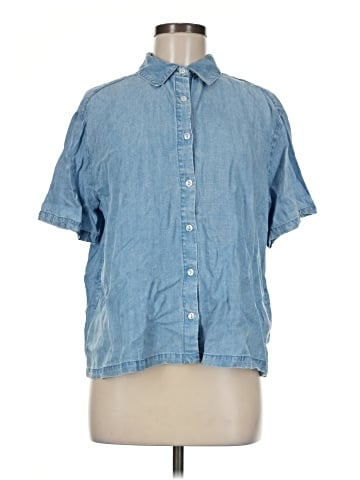 Jane and Delancey Short Sleeve Button-Down Shirt (view 1)
