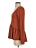 Lulus Brown Long Sleeve Top Size S - photo 5