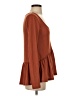 Lulus Brown Long Sleeve Top Size S - photo 4