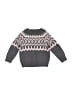 Janie and Jack Chevron-herringbone Gray Pullover Sweater Size 6-12 mo - photo 2