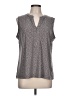 Anne Klein Gray Sleeveless Blouse Size L - photo 1