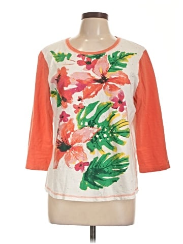 Weekends by Chico's 3/4 Sleeve T-Shirt (view 1)